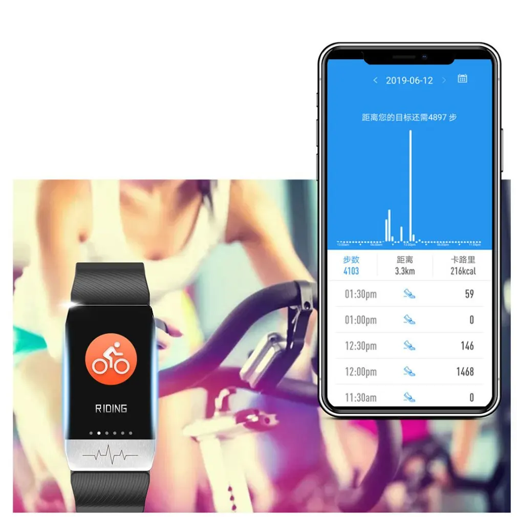 Kroppens Temperatur T1s Smart Armbånd EKG+PPG Krop Mænd Fitness Tracker Blodtryk Vandtæt Musik Kontrol Smart Band Sport
