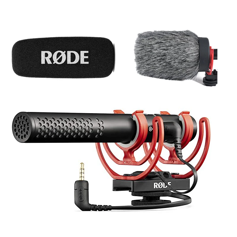 Original Rode VideoMic NTG Mikrofon Mic Interview Mikrofon stemmeoptagelse til Nikon Canon Sony DSLR-vlog DV-telefon