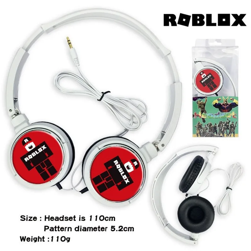 Roblox Spil Kablede Hovedtelefoner DynaBlocks Musik Stereo Hovedtelefon Computer, Mobiltelefon Headset Kids Legetøj Gave