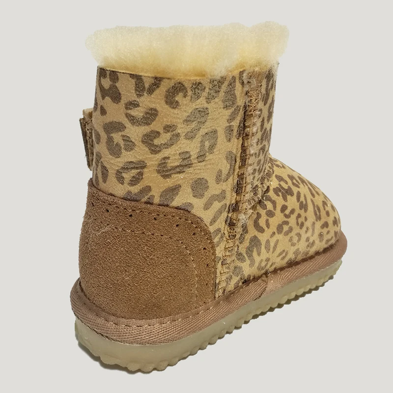 Baby sko vinter dreng og piger snow boot australske får pels børne Holde varm og forhindre udskridning, Fåreskind og uld materiale