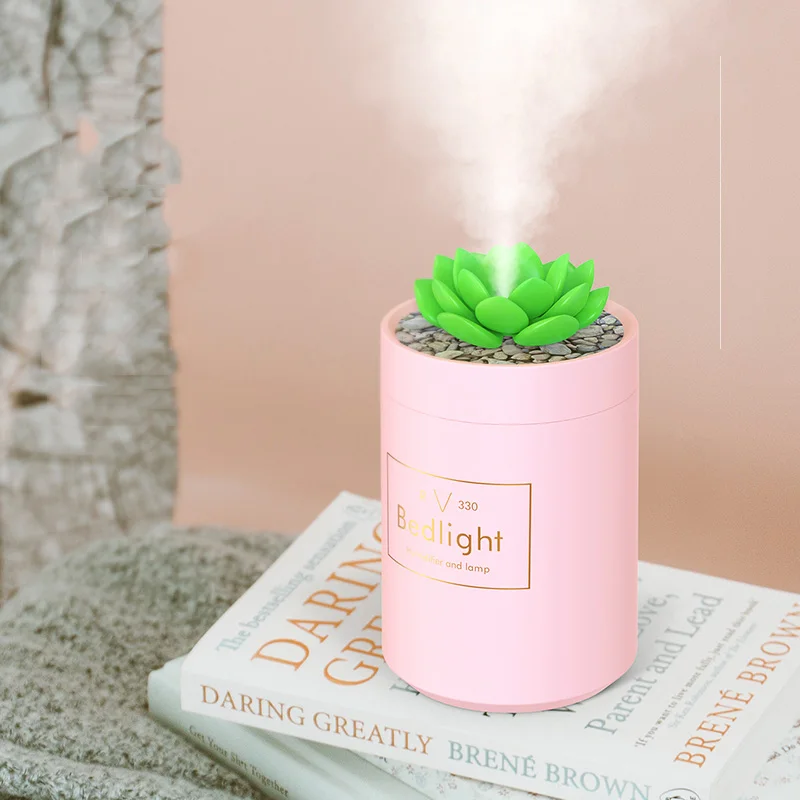 Potteplante luftfrisker Hus USB-Luftfugter Farve Ændre Bærbare Mini Tåge Kaffefaciliteter Duft Diffuser luftfriskere til Hjemmet