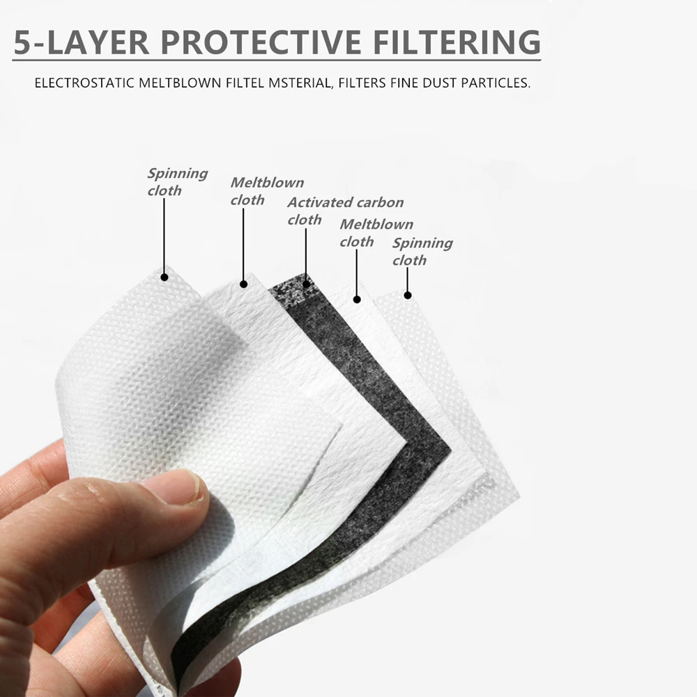 10stk/Masse PM2.5 Filter Papir Anti Spyt Munden Maske Anti Støv Maske, Filter, Papir Sundhedspleje