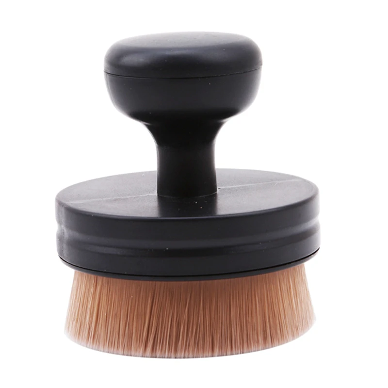 Flad Rund Store Foundation Brush Ny Makeup Børste O-Form Bærbare Makeup Værktøj