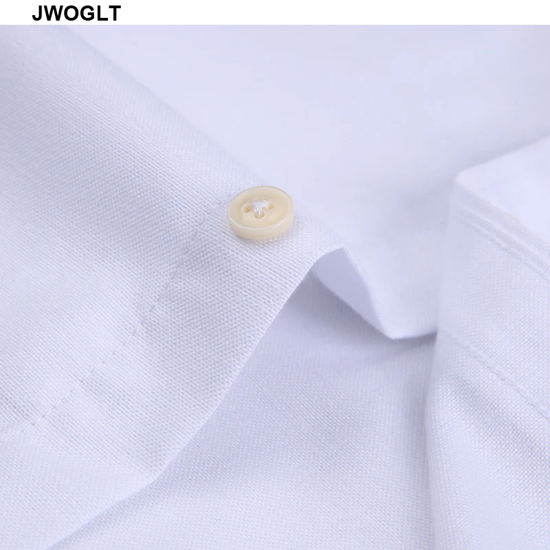 Ny Mode Mænds langærmet Oxford Shirt Front Venstre brystlomme Slim Fit-Knap-Down Krave Sociale Hvidt Arbejde Shirts