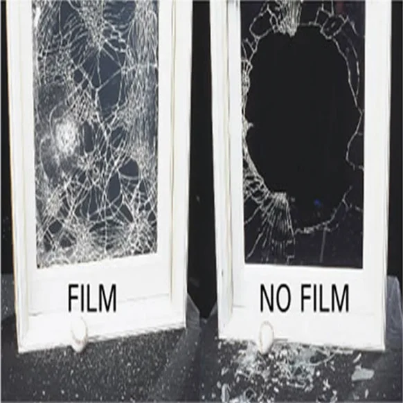 3m 4mil eksplosionssikker Window Film Glas Beskyttelse Gennemsigtig Klar Selvklæbende Home Security indbrudssikret Holdbar Mærkat