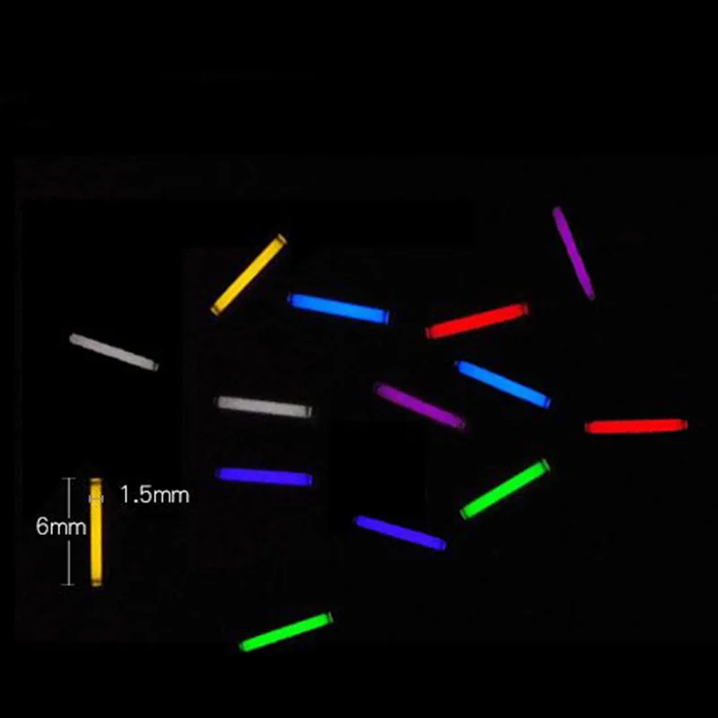 1.5*6mm EDC 1PC Tritium Gas Rør Self Lysende 15 År Af High-tech Produkter Multi-farve Valg udrykningsblink Tilbehør