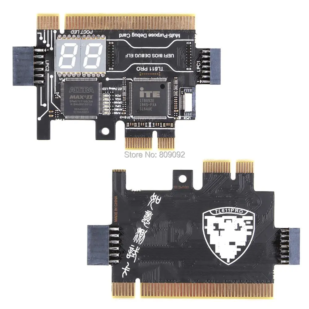 Universal Laptop og PC PCI PCI-E port til mini PCI-E LPC bundkort Diagnostiske Test Analyzer Tester Debug Kort til Bærbar Desktop