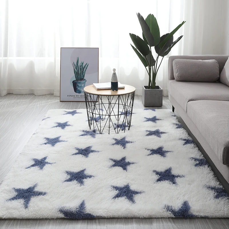 Moderne Nordiske tæppe soveværelse plys gulvmåtte stue sofabord tatami tæppe forskellige blomst mønster tæppe barn kravler mat