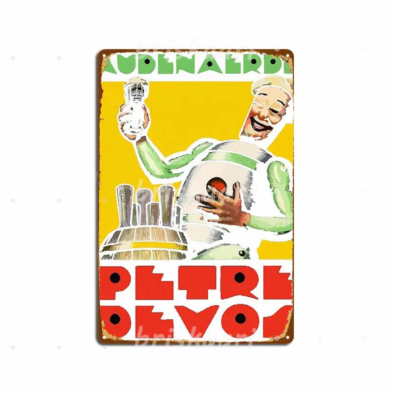 1930'erne Audenaerde Petre-Devos Belgiske Øl Metal Tegn Plader Tilpasse Club Bar Væg Pub Metal Plakater