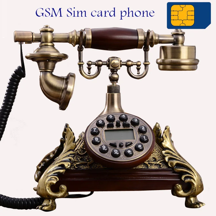 GSM SIM-Kort trådløse Telefon 900 MHz 1800MHz Europa style vintage rød hvid Trådløs Telefon, hjem, kontor hus lavet af harpiks