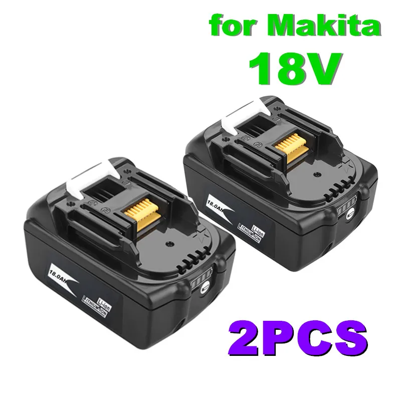 18V18Ah Batteri 18000mah Li-Ion-Batteri Udskiftning Power Batteri til MAKITA BL1880 BL1860 BL1830battery+4A Oplader