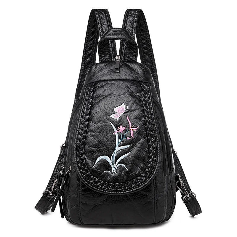 Sac A Dos Tilbage Pack Kvinder Læder, Rygsække i Høj Kvalitet Kvindelige Vintage Rygsæk Til Piger Skole Taske Travel Bagpack Damer taske