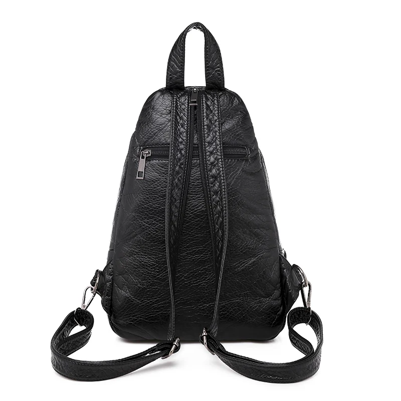 Sac A Dos Tilbage Pack Kvinder Læder, Rygsække i Høj Kvalitet Kvindelige Vintage Rygsæk Til Piger Skole Taske Travel Bagpack Damer taske