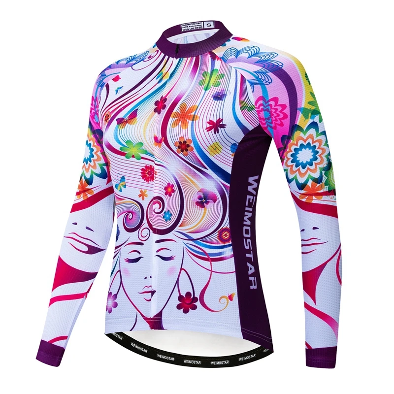 2021 Weimostar Trøje til Kvinder med Lange Ærmer MTB Racing Bike Jersey Top Riding Damer Cykel-Shirts Ropa Ciclismo Maillot
