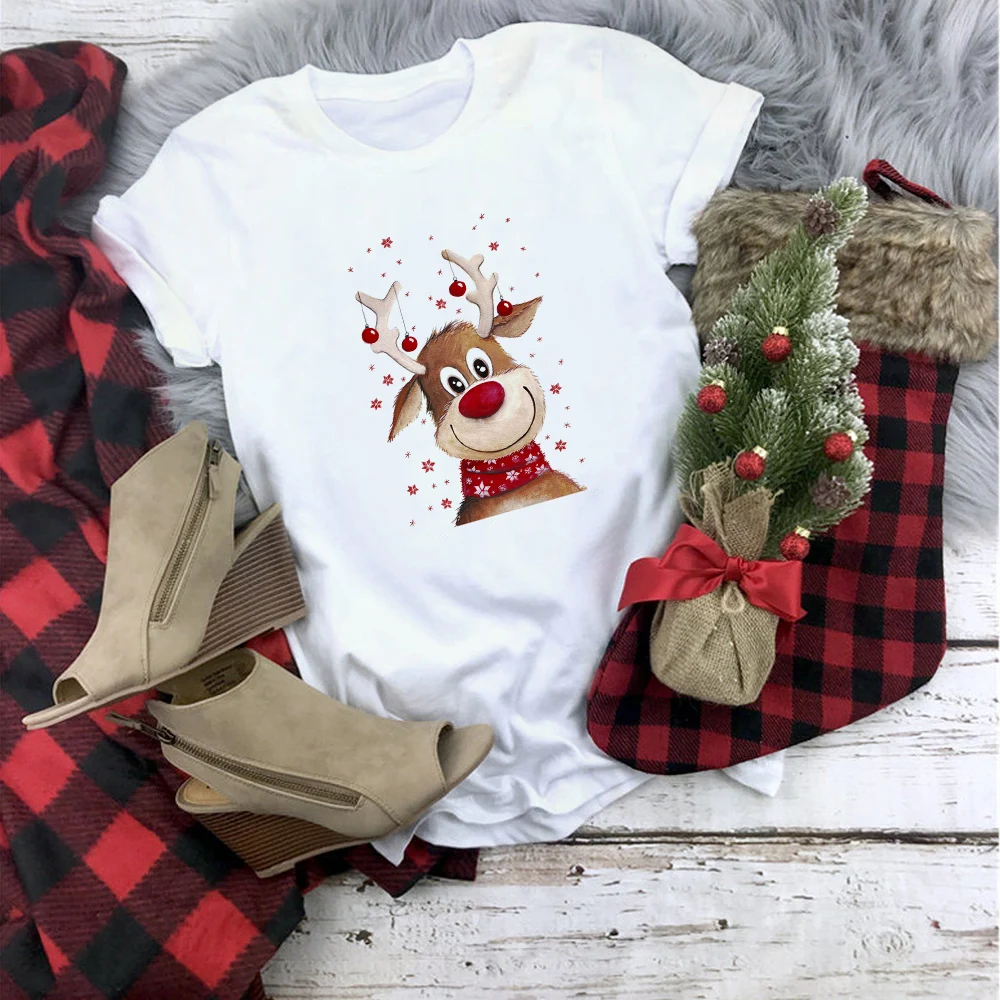 Lad Bage Ting, Drikke Varm Kakao og Se Christmas Movie T-Shirt Kvinder, Mode, Grafisk Søde Tee Top Æstetiske Kawaii Shirt