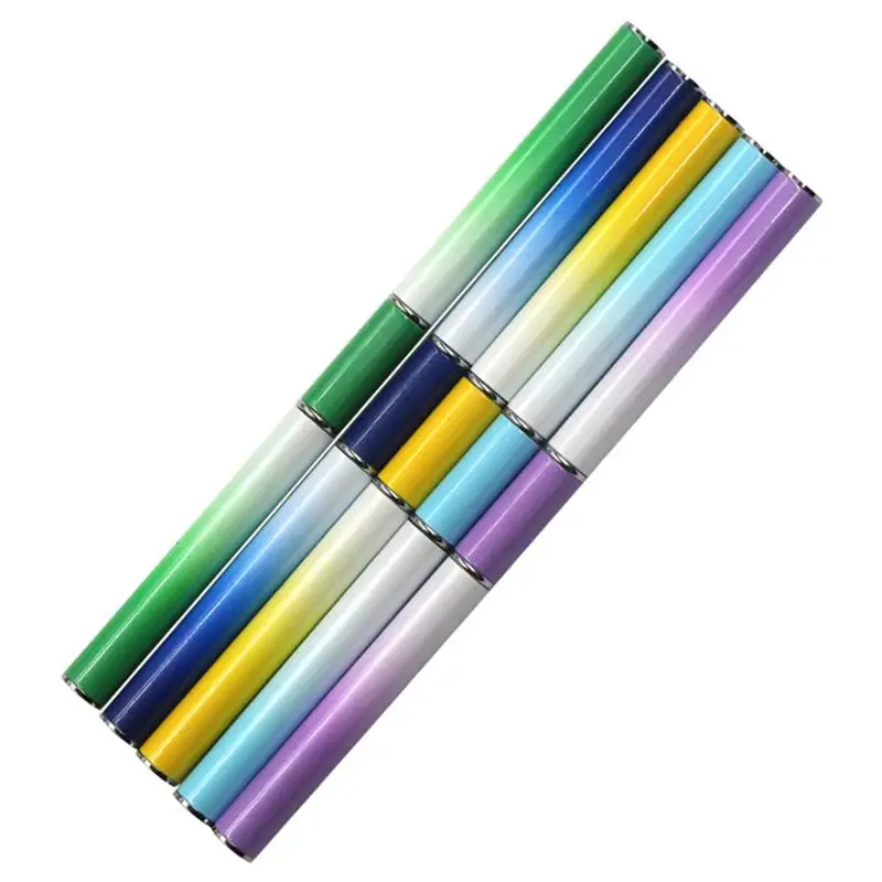 Gradient Farve Stang Nail Art Pensel Dobbelt-ended Pusher Lysbehandling Pen til Hjem Salon (Grøn)