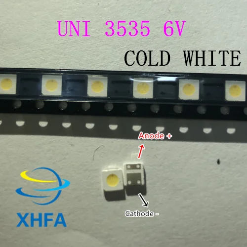 Original LG LUMEN UNI SEOUL 2W LED 6V / 1W 3V 3535 Cool kold hvid LCD-Baggrundsbelysning til TV/500PCS