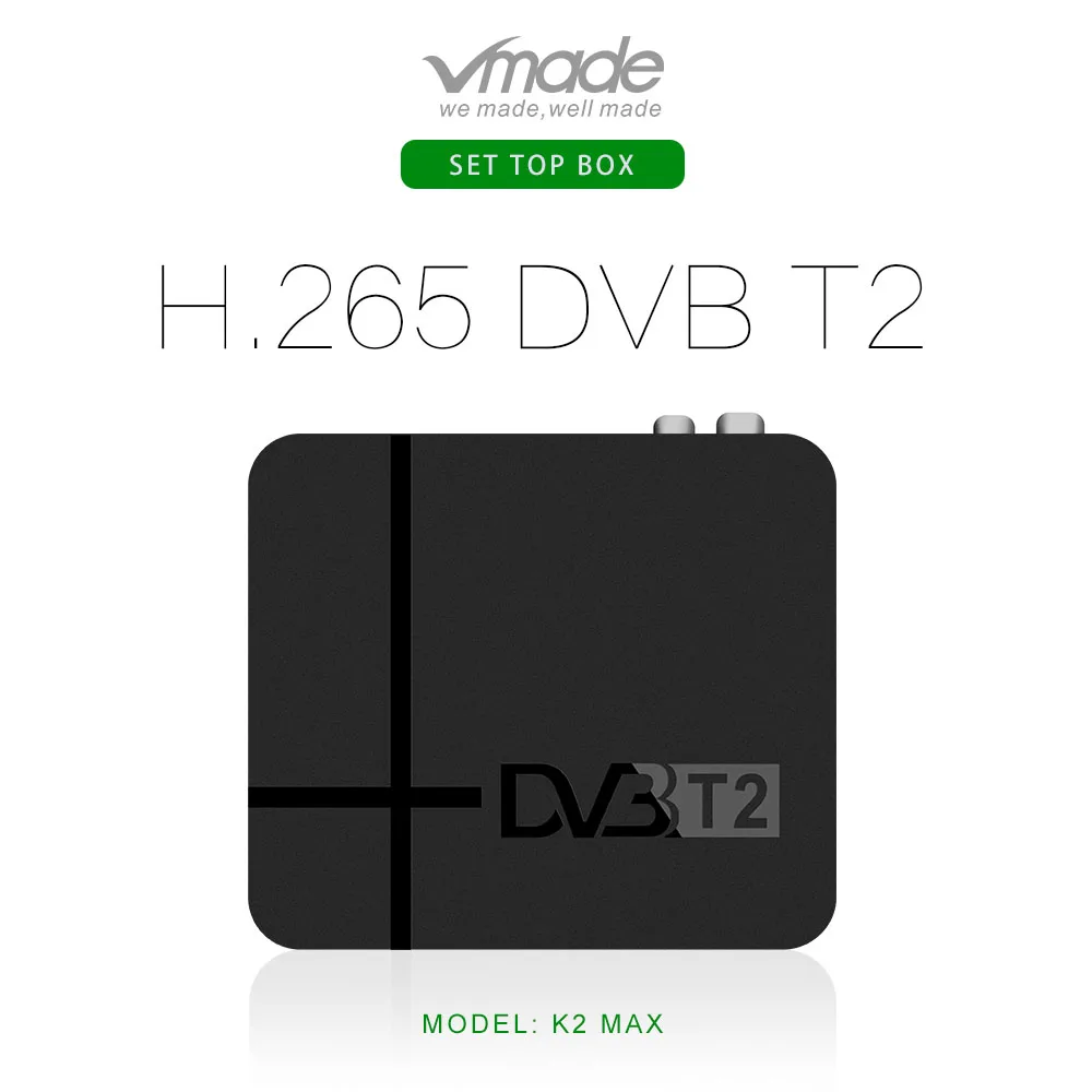 DVB-T2 TV-Tuner Terrestriske Modtager Fuld HD 1080P-Dekoder TV-Tuner support har netværk H. 265 Dolby YOUTUBE set-top-bokse