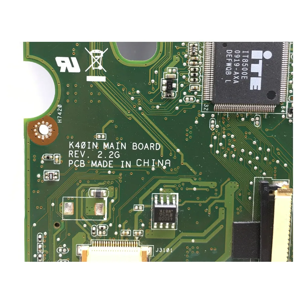 KEFU K40IN K50IN Bundkort Til asus X8AIN,X5DIN K40IP K50IP K40AB K50AB K40IJ Laptop Bundkort, der sendes T7500 CPU