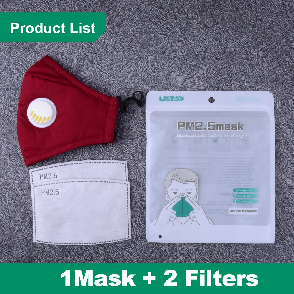 PM2.5 Maske Anti Pollution Respirator Vaskbar Masker Bomuld 2020 Ny Unisex Fashion Munden Dæmpe Anti-Dusk Genanvendelige Ansigtsværn