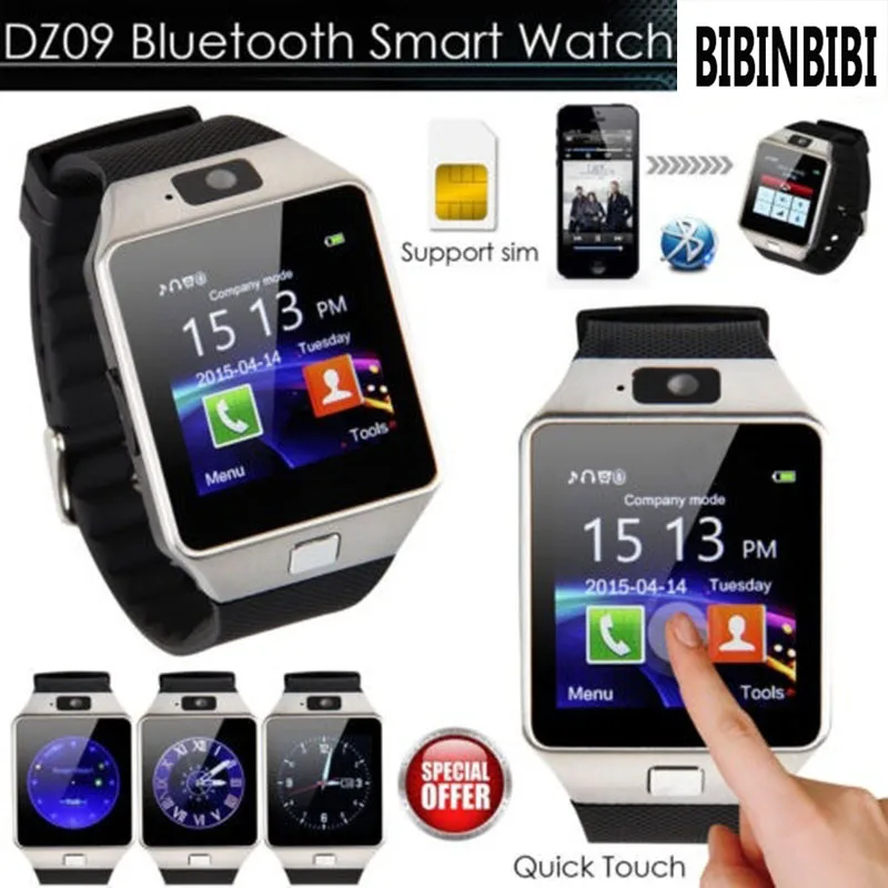 2018 Smart Ur DZ09 Smartwatch Skridttæller Ur Med Sim-Kortet Push-Meddelelse Bluetooth-Forbindelse Android-Telefon Mænd Ur