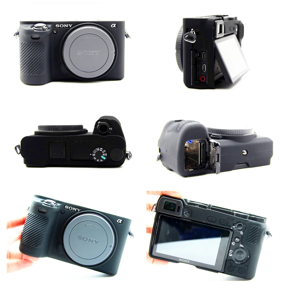 Silicon gummi etui Cover Beskytter Huden for Sony A6500 ILCE6500 ILCE-6500 Kamera