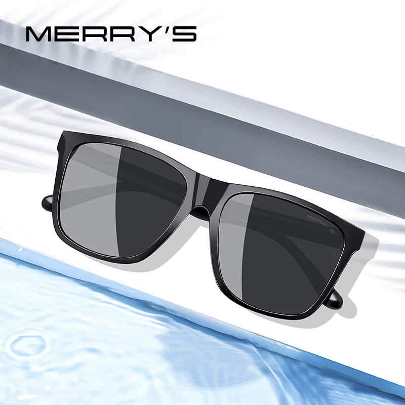 MERRYS DESIGN Mænd Polariserede Solbriller Mandlige Kørsel Nuancer Klassiske solbriller Til Mænd Spuare Spejl Sommeren UV400 Oculos S3007
