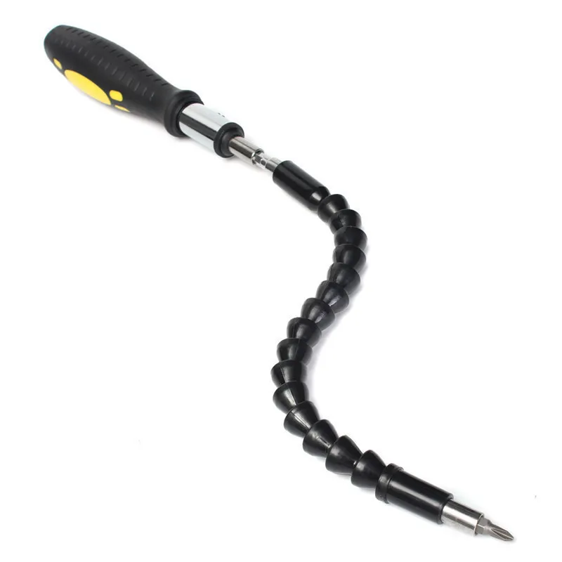 Snake Boret Extender Udvider nå op til 12 inches med Ratchet Værktøj + Cirkulære Skrue Driver Skærehoveder til Elektriske DIY
