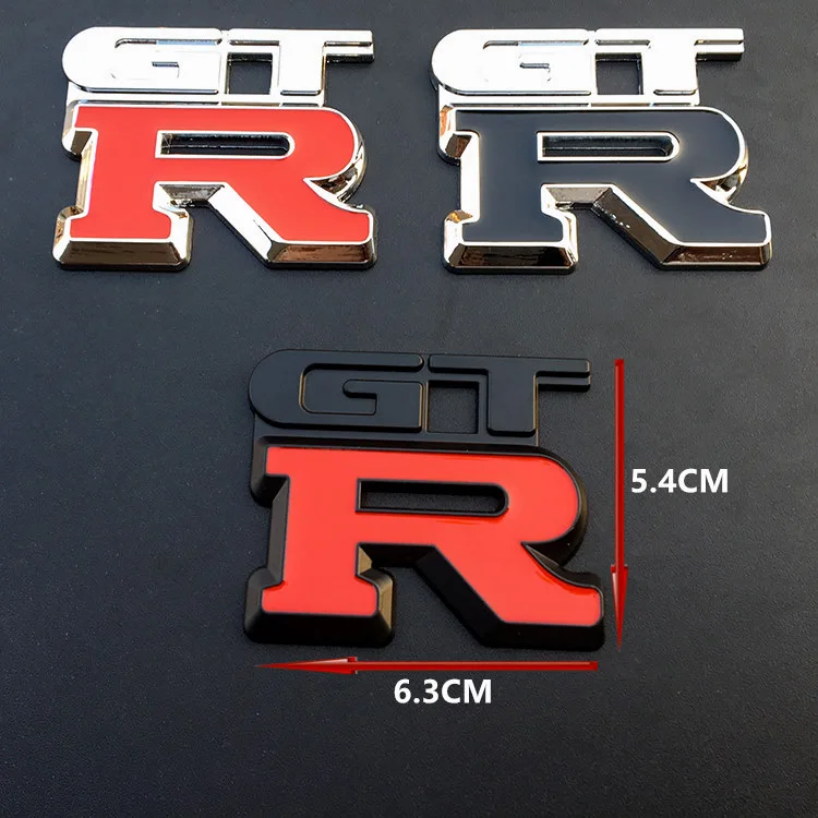 1stk 3D Metal Logo Badge Mærkat Bil Styling Til GTR Mærkning NISMO Racing Decal GT-R R32 R33 R34 R35 370Z Bil Tilbehør