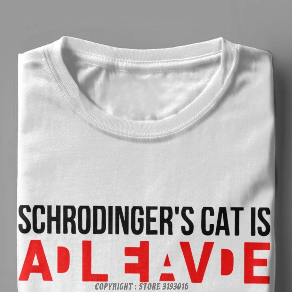 Schrodinger Kat Er Død Og er i Live T-Shirt Mænd Mekanik Fysik Videnskab Trykt Nye Toppe, T-Shirt Brugerdefinerede Drop Skib