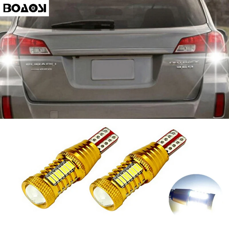 2x T15 W16W CANBUS LED Samsung 4014 Chip High Power Backup Vende Lys for Subaru XV Skovfoged 2013-Outback
