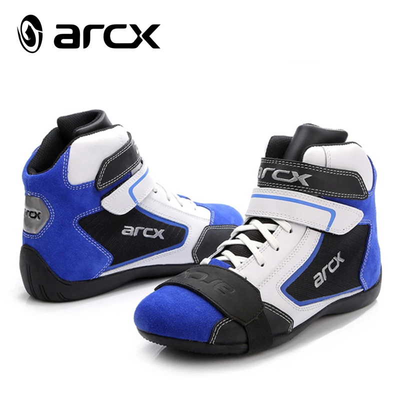 Hvordan-ja ARCX læder udendørs motorcykel sko anti-ridning sko racing sko åndbar motorcykel boot 39-46