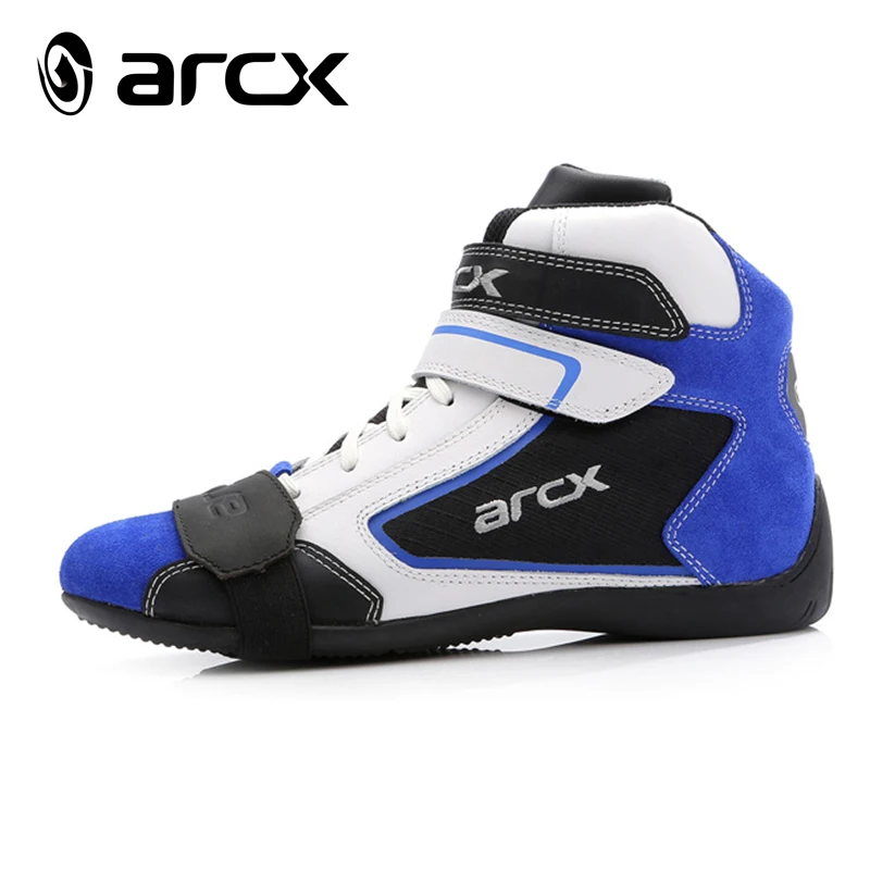 Hvordan-ja ARCX læder udendørs motorcykel sko anti-ridning sko racing sko åndbar motorcykel boot 39-46