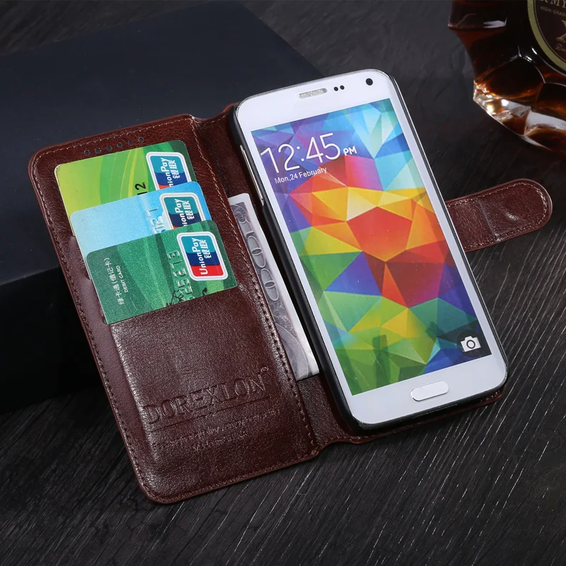 Flip etui til Motorola Moto E5 Plus Cover Tasker Retro Læder Tegnebog case Beskyttende kortholderen Book style Magnetiske Telefon Shell