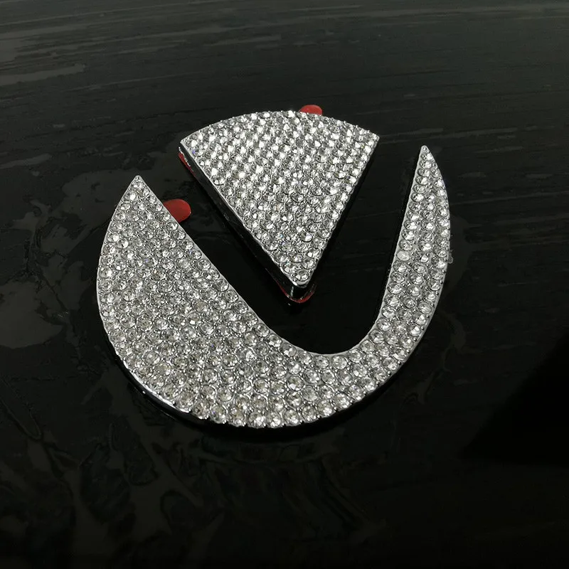 1 Stk rattet bil logo dekoration, klistermærke bor Japansk bil mærkat diamant dekoration 3D bil dekoration