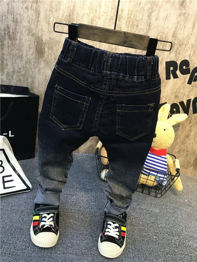 Mode Drenge BRUDT HUL jeans bukser bukser drenge barn jeans kids fashion baby jeans foråret efteråret børnetøj AQ807