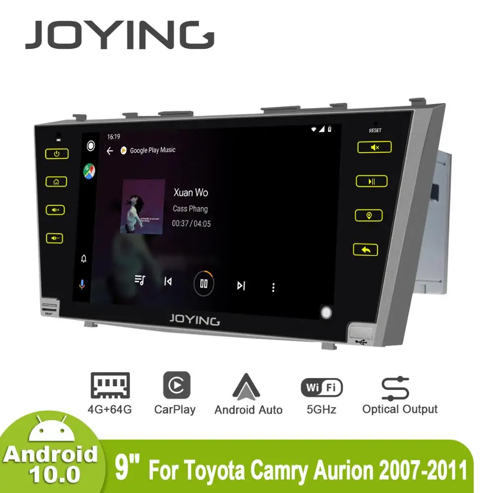 Android-10.0 9 tommer 2 din radio bil 4GB+64GB hoved enhed, GPS-Navigation Octa Core til Toyota Camry 2007-2011 understøtter 3G/4G DSP BT