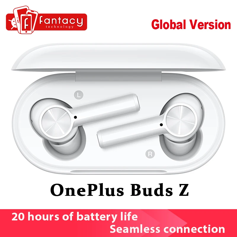 Den globale Version OnePlus Knopper Z Trådløse Hovedtelefoner TWS Bluetooth-5.0 IP55 Vand-resistent Ørepuder for OnePlus 8T Nord 8 Pro N10