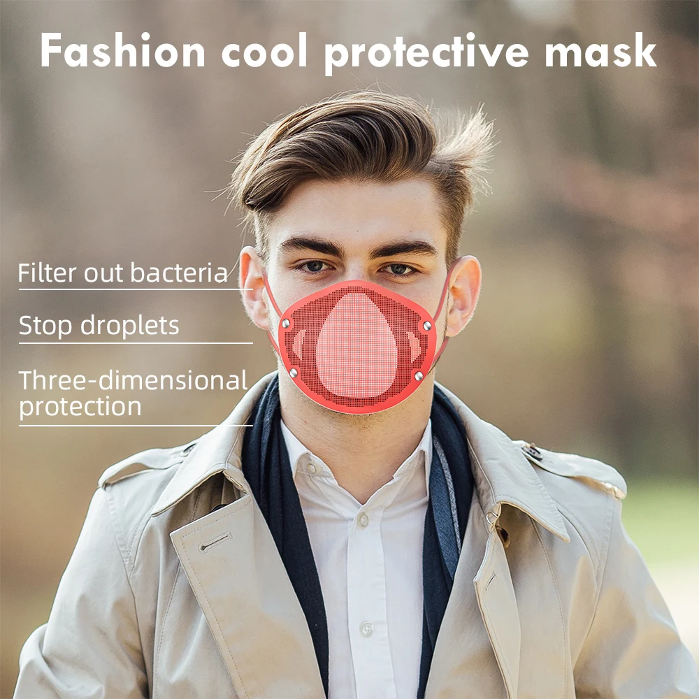 Silikone Ansigt, Mund Maske 10 Pc ' er Ikke-Vævet PM2.5 Filtre Til Beskyttelse Sikker Udskiftelige Mund, Næse Afbryd-Type Maske Anti-Støv