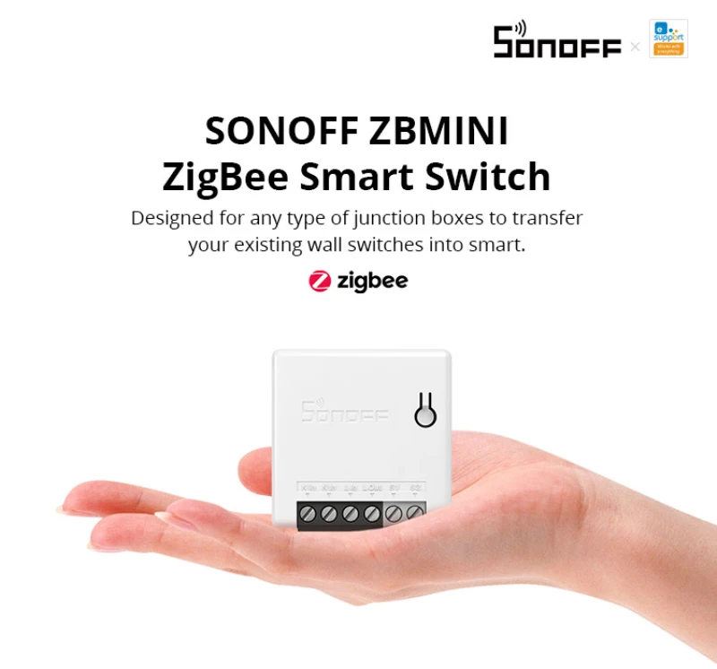 SONOFF ZB MINI Zigbee 3.0 DIY Smart Switch To Måde Smart Home Skifte E-WeLink Arbejder Med SONOFF ZBBridge Og Alexa, Google Startside