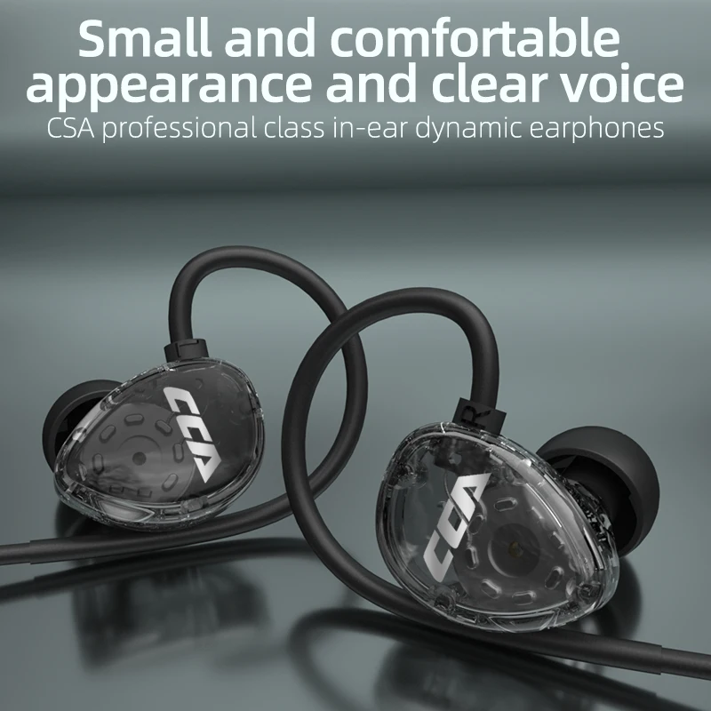 CCA CSA In-Ear headset med mikrofon-3,5 mm Hovedtelefon Stereo Hovedtelefoner Hands-free Subwoofer Stereo Headset Til Android OS
