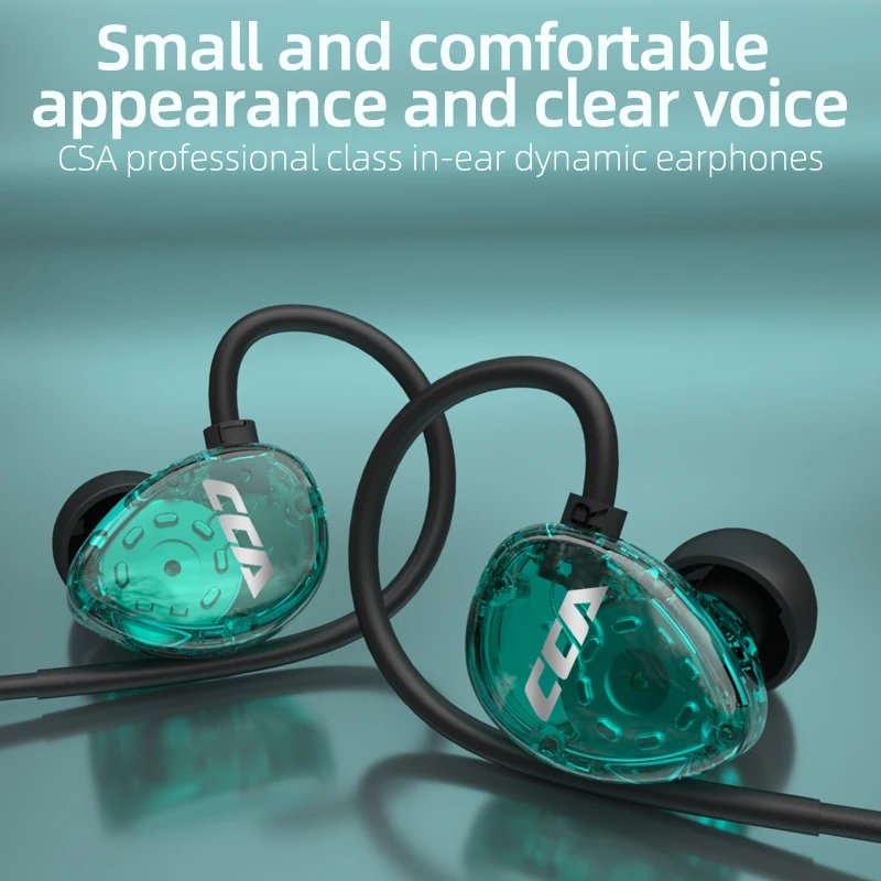 CCA CSA In-Ear headset med mikrofon-3,5 mm Hovedtelefon Stereo Hovedtelefoner Hands-free Subwoofer Stereo Headset Til Android OS