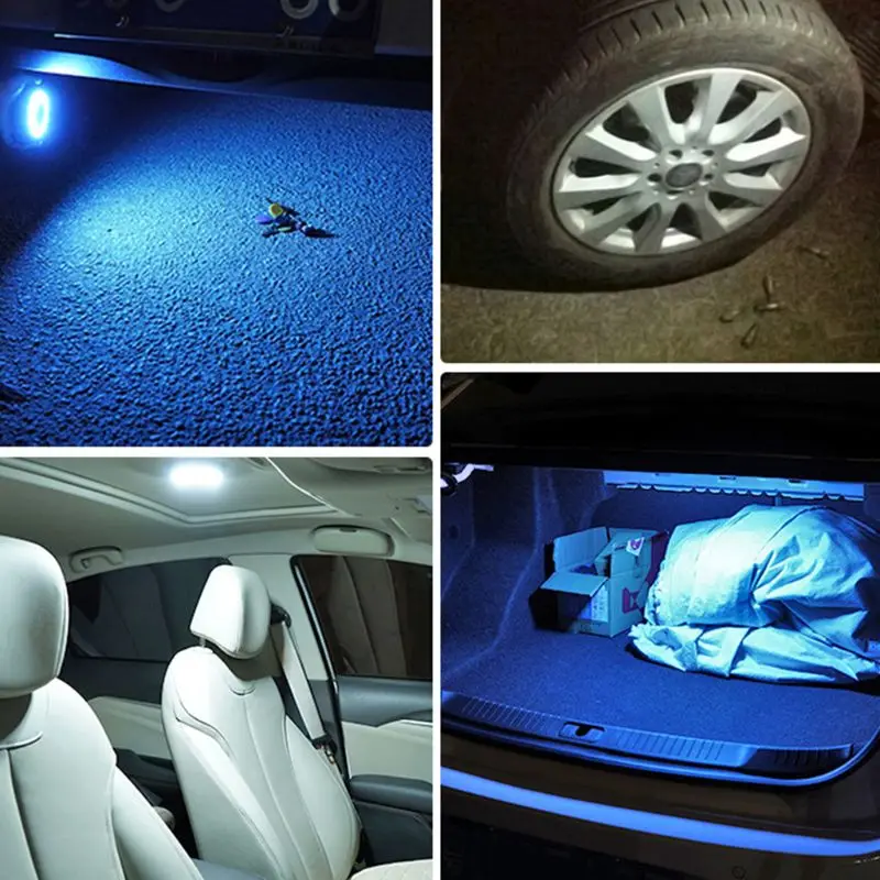 Bil læselampe LED Bil Indvendig Belysning Bageste Række Bil Loft Lampe i Bagagerum Bilens Tag Indvendige Lampe
