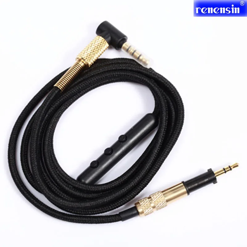 Renensin K450 hovedtelefon kabel-Hifi-Lyd kabel-line for AKG K451 K480 Q460 Hovedtelefoner Snore med Mic Volume til iPhone og Android