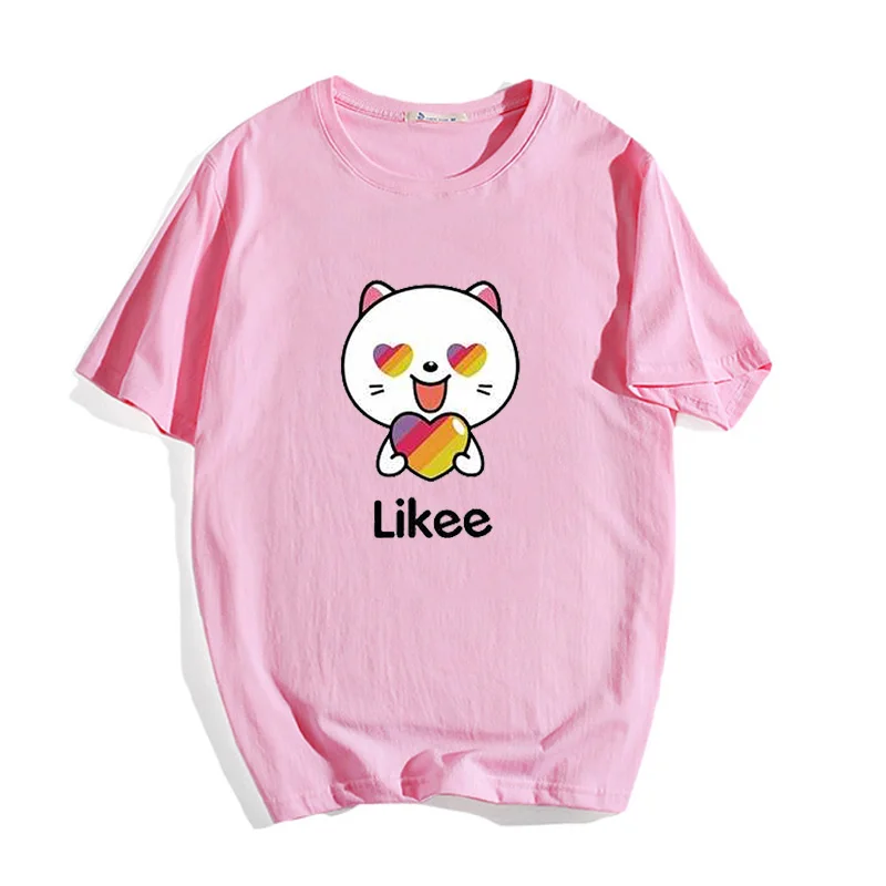 Skønhed Likee Print T-shirt Likee Live Sjove Kvindelige T-shirt til piger, kvinder, Kawaii top Tees Børn LIKEE Tee shirts