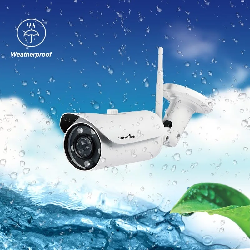 Wansview W1 Udendørs IP-Kamera 2,0 mp 1080P WiFi Trådløse IP-Sikkerhed Bullet Kamera IP67 Vandtæt Indbygget 8GB