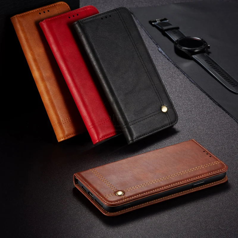 Vintage Læder Flip Cover Til Xiaomi MI 10T Pro Tegnebog Luksus-Kortet Stå Magnet Book Cover Til MI 10T lite Casual Telefonen Sag