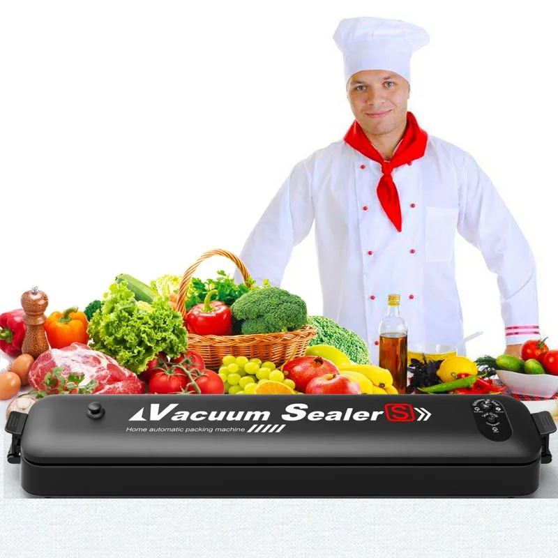 Home Automatisk Vakuum Sealer for Fødevarer Saver Sous Vide Cooking 100-240V Emballage Luft Tætning Packer Maskine FDA med 15Pcs Tasker