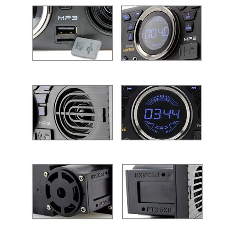 Multifunktionelle 12V Car MP3 Afspiller Radio FM-Bluetooth Stereo RCA Output USB/TF Kort Port Electric Auto Højttaler Reparation