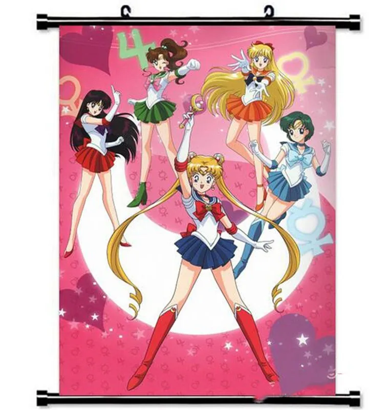 1 Stk Sailor Moon Væg Plakat Farverige Trykt Animationsfilm Rul Hængende Vandtæt Maleri Plakat Julegave